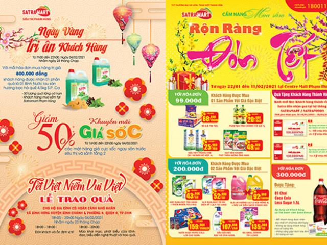 Hệ thống bán lẻ SATRA khuyến mãi tới 50% dịp Tết Tân Sửu 2021