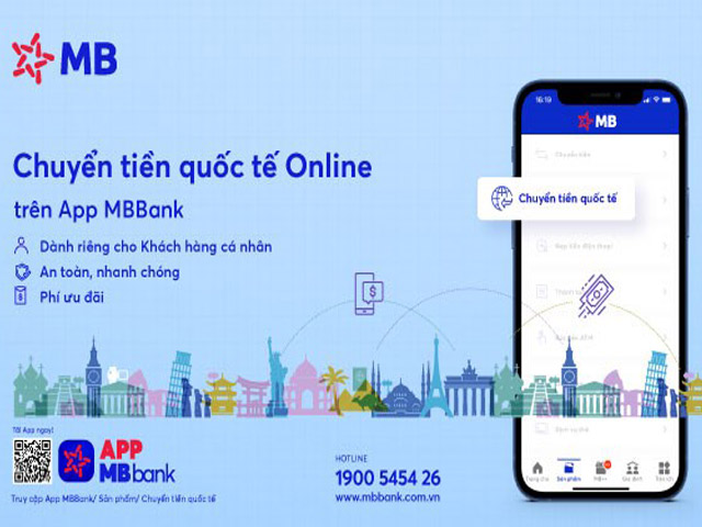 MB ra mắt tính năng “Chuyển tiền quốc tế Online” trên app MBBank