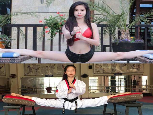 Hot girl Châu Tuyết Vân xoạc chân như cánh cung khiến fan Yoga cũng nể