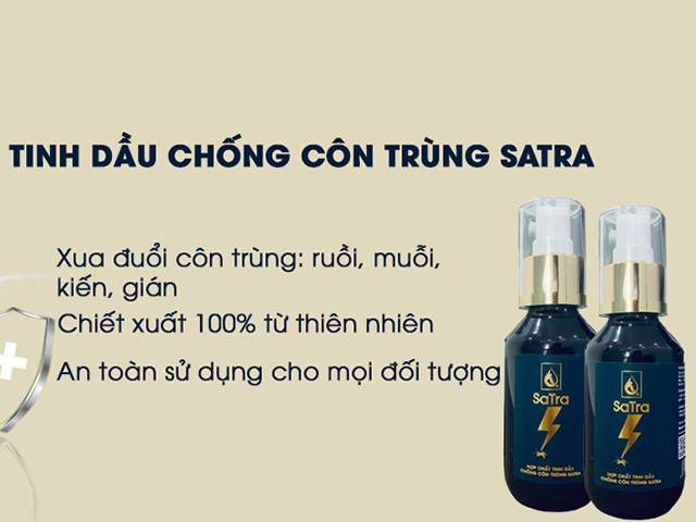 Lợi ích của tinh dầu chống côn trùng Satra