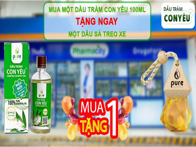Dầu Tràm Con Yêu khuyến mãi tại toàn hệ thống nhà thuốc Pharmacity