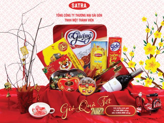Giỏ quà Tết Satra 2022: Tròn đầy tấm lòng người tặng