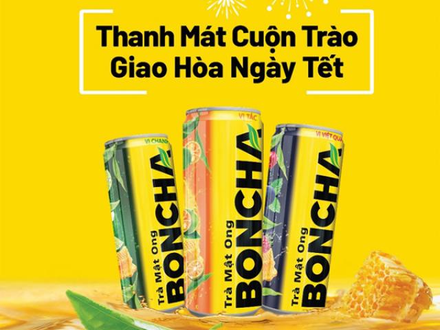 Trà mật ong BONCHA: Thanh mát cuộn trào giao hòa ngày Tết