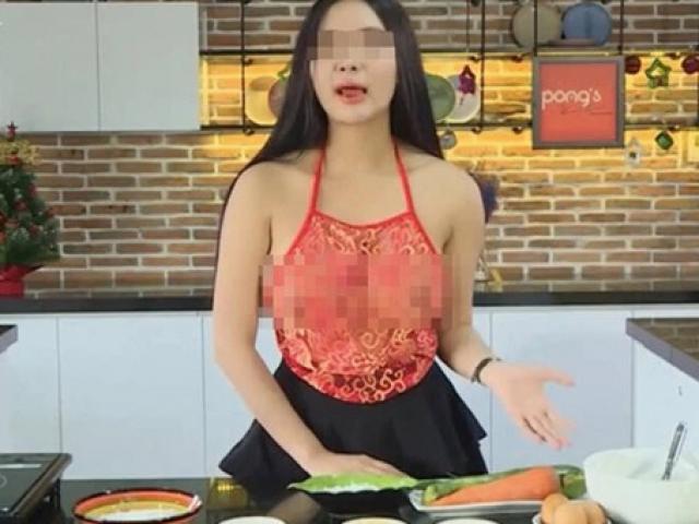 Người đẹp Việt mặc yếm vào bếp dạy nấu ăn gây tranh cãi