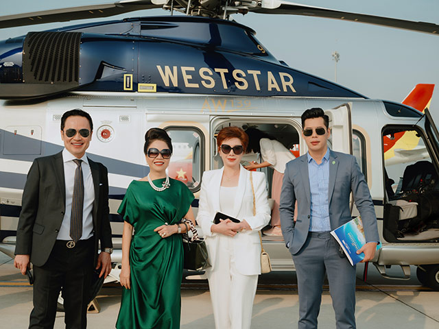 NovaWorld Phan Thiet gây "sốt” với dịch vụ đón khách tham quan dự án bằng trực thăng