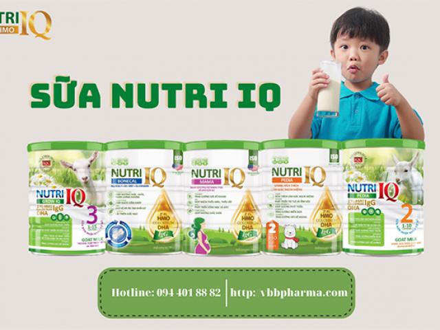 Thương hiệu sữa Nutri IQ - Trao con yêu trọn vẹn nguồn dinh dưỡng