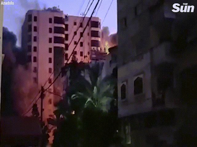 Video: Israel không kích sập tòa nhà 13 tầng, Hamas đáp trả bằng 130 quả rocket
