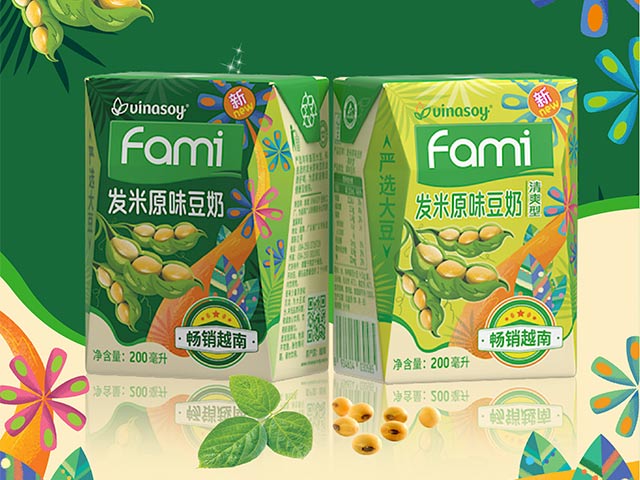 Sữa đậu nành Fami của Vinasoy chinh phục thành công thị trường Trung Quốc và Nhật Bản