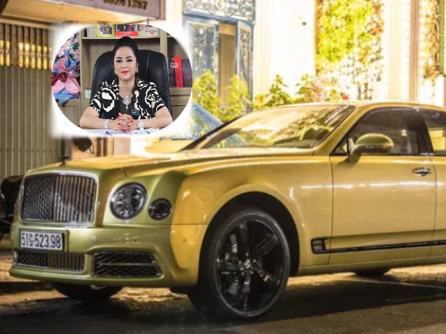 Choáng ngợp siêu xe Bentley Mulsanne 50 tỷ của bà Phương Hằng