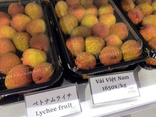 Bất ngờ giá bán quả vải Việt Nam ở siêu thị Nhật lên tới nửa triệu mỗi kg