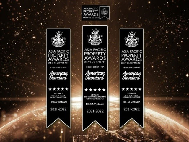DKRA Vietnam lập “hat-trick” giải thưởng tại Asia Pacific Property Awards