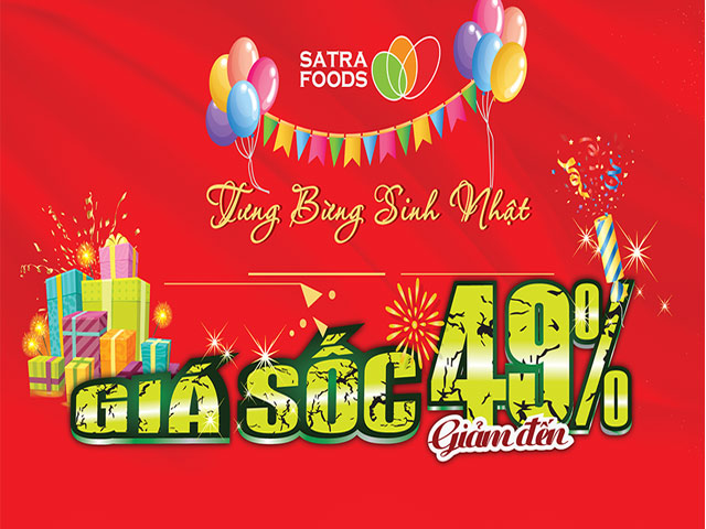 Hệ thống bán lẻ Satra tung khuyến mại “Sinh nhật Satrafoods – Mùa hè vẫy gọi”