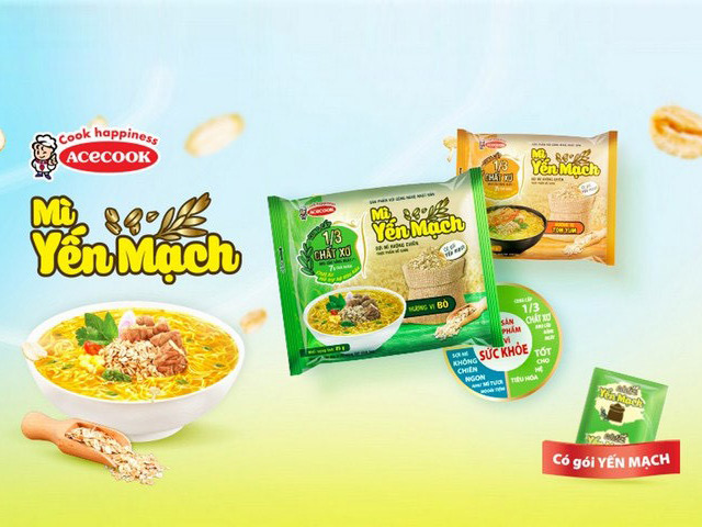 Nạp năng lượng cho ngày bình thường mới với Mì Yến Mạch Acecook