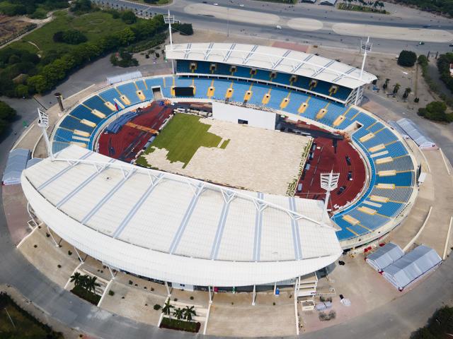 Flycam: Sân khấu cực hoành tráng trước Lễ khai mạc SEA Games 31