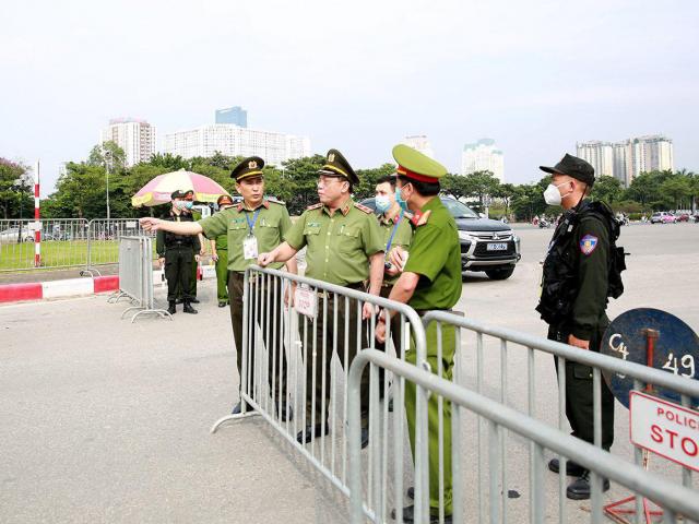 Giám đốc Công an Hà Nội thị sát công tác an ninh trước Lễ khai mạc SEA Games 31