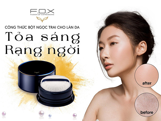 Sheer Finish Loose Powder - thế hệ phấn phủ căng bóng mới từ FOX Cosmetics