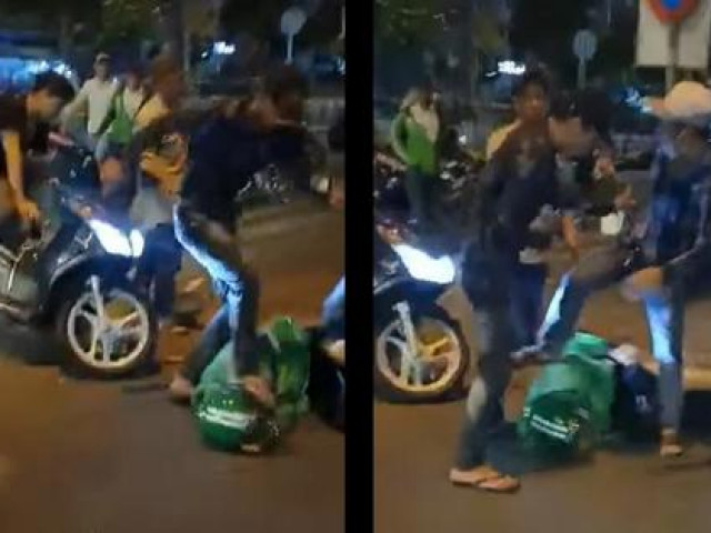 Tài xế GrabBike bị đánh đập vô cớ ở quận Bình Tân