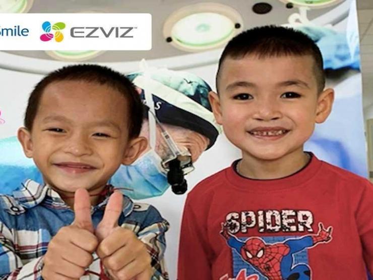 EZVIZ gây quỹ phẫu thuật nụ cười cho các trẻ em khó khăn