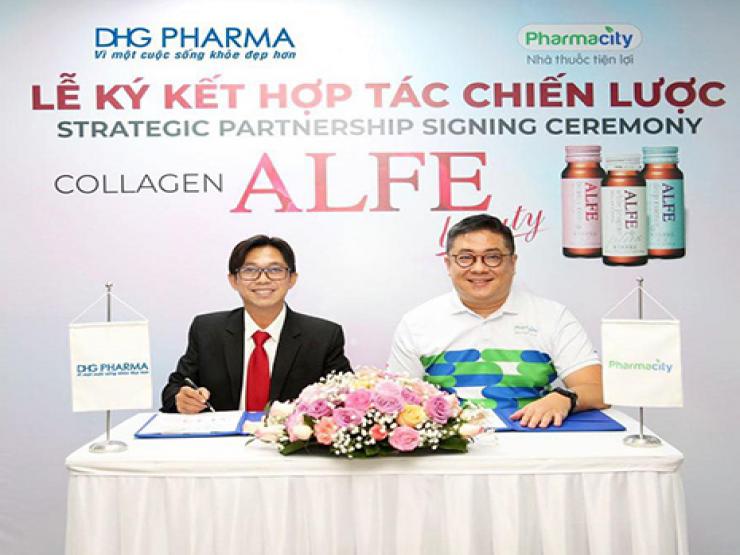 Pharmacity và Dược Hậu Giang mở rộng hợp tác chiến lược phân phối độc quyền Collagen nước ALFE