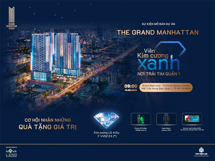 The Grand Manhattan ra mắt giỏ hàng VIP cùng ưu đãi hấp dẫn trong sự kiện mở bán