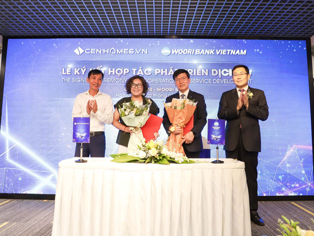 Cen Group ký kết hợp tác với Woori Bank Việt Nam phát triển dịch vụ tài chính điện tử