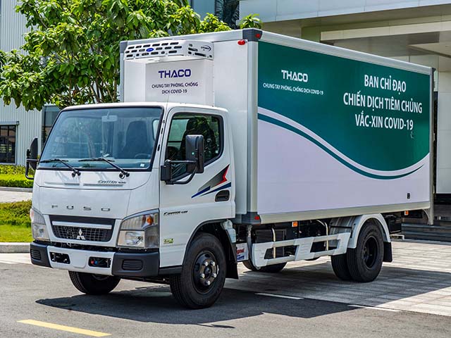 THACO tặng xe tiêm chủng Vaccine lưu động cho các địa phương chống dịch