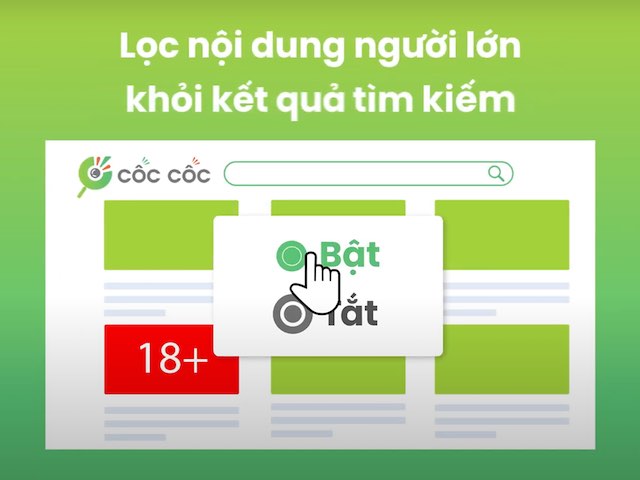 Cách bật tính năng lọc nội dung khiêu dâm, độc hại để bảo vệ trẻ em trên Cốc Cốc