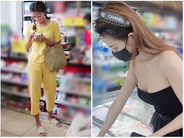 Hoa hậu Phan Thị Mơ diện đầm quây đi siêu thị, Minh Tú lại xuề xòa xỏ dép tổ ong