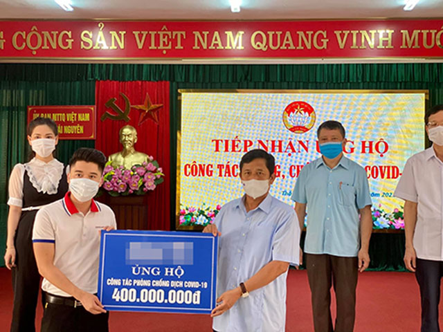 Nguyễn Tuấn Anh chung tay ủng hộ chống dịch Covid