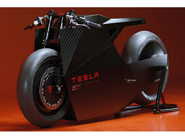 &quot;Tròn mắt&quot; với mô hình xe mô tô điện Tesla