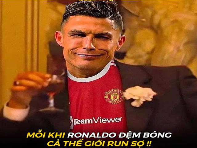 Ảnh chế: Ronaldo bất lực khi MU thua trận mở màn cúp C1