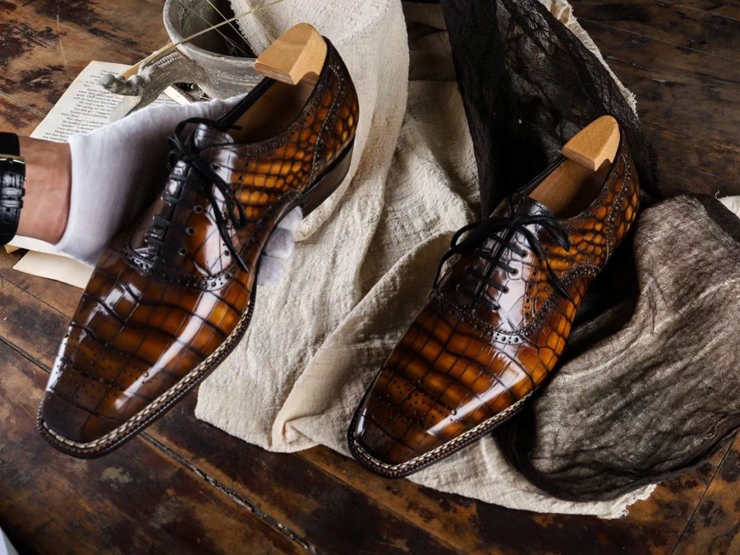 Giầy da cá sấu  handmade  – Lựa chọn hoàn hảo cho người đàn ông hiện đại