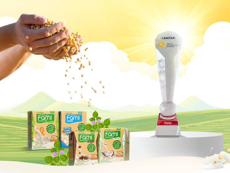 Sữa đậu nành Fami giữ vững vị thế được chọn mua cả thành thị và nông thôn vì tốt cho sức khỏe
