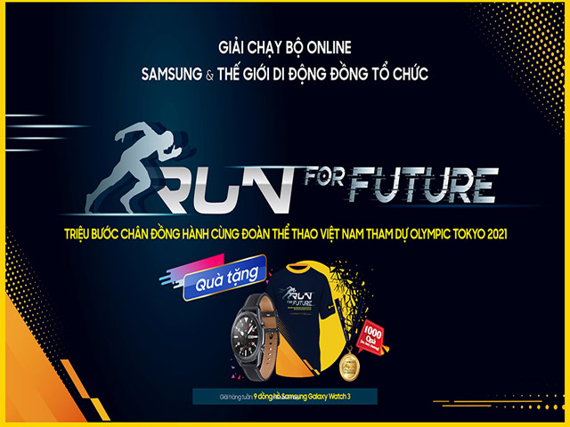 Tham gia giải chạy bộ online Run For Future cổ vũ Olympic Việt Nam cùng Thế Giới Di Động