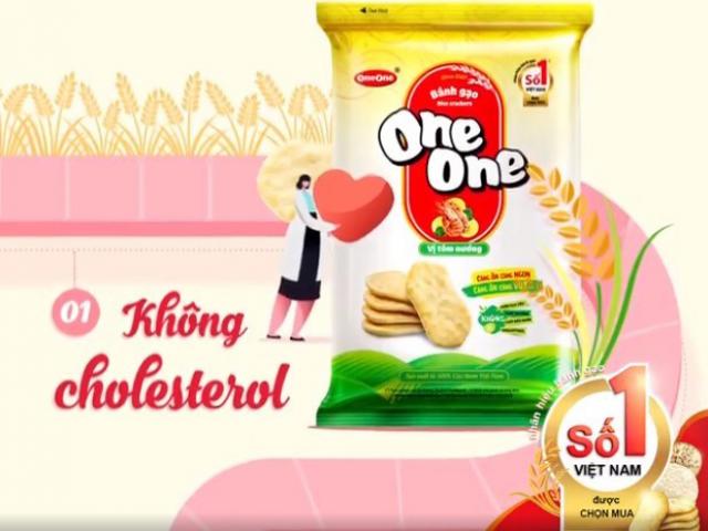 Quy trình sản xuất bánh gạo One One có sử dụng thành phần đặc biệt nào không?
