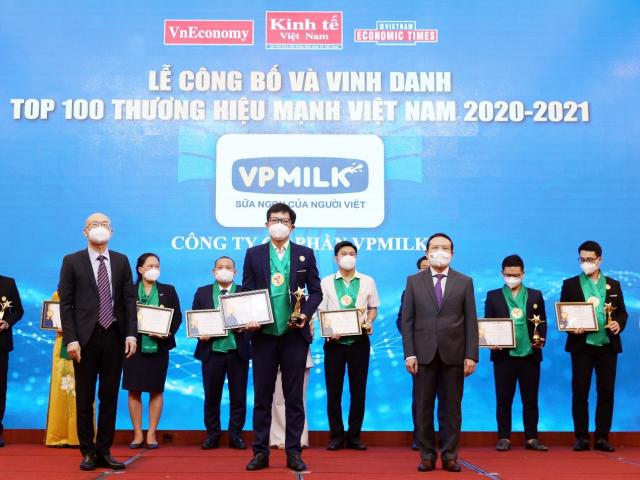 VPMilk được vinh danh trong top 100 &quot;Thương hiệu mạnh Việt Nam 2021&quot;