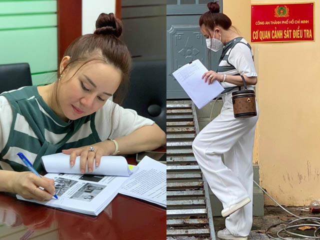 Vy Oanh nộp đơn yêu cầu Công an TP.HCM khởi tố bà Nguyễn Phương Hằng