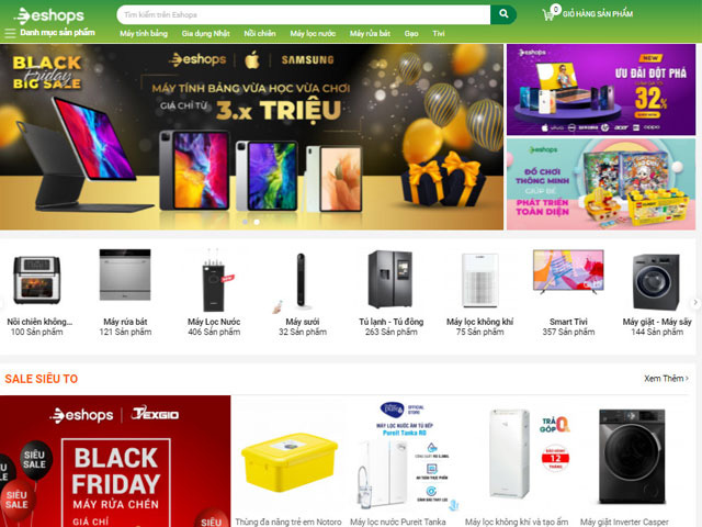Eshops.vn lọt top các sàn thương mại điện tử uy tín Việt Nam