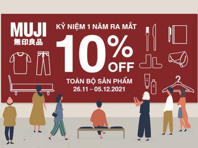 Ngập tràn ưu đãi tại MUJI trong tuần lễ tri ân kỷ niệm 1 năm gia nhập thị trường Việt