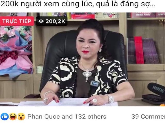 Bà Nguyễn Phương Hằng lọt "top" 5 nhân vật của năm trên Google Trends